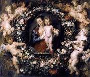 Peter Paul Rubens, Madonna in Floral Wreath